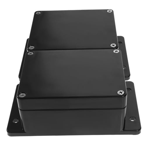 DECORNIJIA 2 Stück Wasserdichte Elektrische Abzweigdose Kunststoff Projektgehäuse mit Befestigungsohren für Outdoor Schutz Vielseitig Einsetzbar Wetterfeste Kabelbox für DIY Anwendungen von DECORNIJIA
