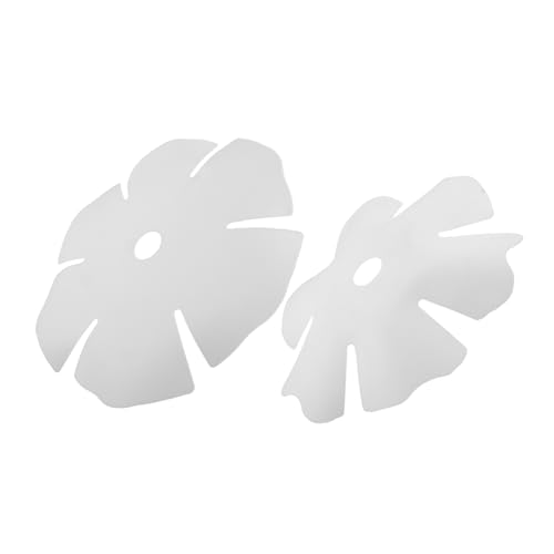 DECORNIJIA 2 Stück Weiße Blumen Lampenschirme aus Kunststoff Vielseitig für Deckenleuchten Pendelleuchten Boho Stil Modern Skandinavisch für Schlafzimmer Esszimmer Sanftes Licht Hängend von DECORNIJIA
