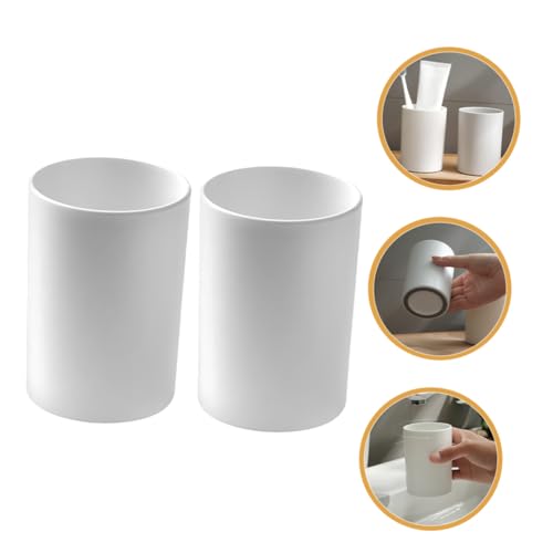 DECORNIJIA 2 Stück Zahnputzbecher aus Bruchsicherem PP Vielseitiger Badezimmerbecher mit Großem Fassungsvermögen Ergonomisch Geformt als Mundspülbecher und Zahnbürstenhalter Geeignet Weiß DECORNIJIA 2 Stück Zahnputzbecher aus Bruchsicherem PP Vielseitiger Badezimmerbecher mit Großem Fassungsvermögen Ergonomisch Geformt als Mundspülbecher und Zahnbürstenhalter Geeignet Weiß von DECORNIJIA