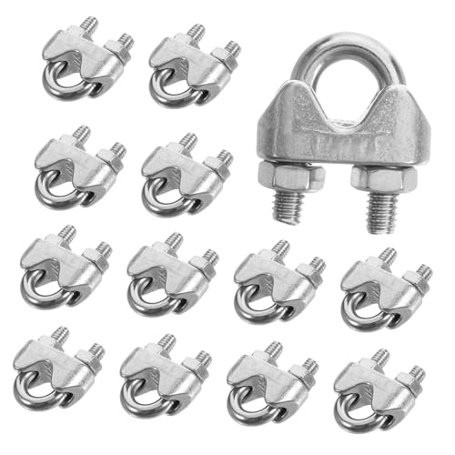 DECORNIJIA 20 Stück Kabelklemmen Set Teilig Drahtseil Klemmen mit U Rutschfeste Seilklemmen für Kabel und Drahtverbindungen Vielseitig Einsetzbar und Installieren DECORNIJIA 20 Stück Kabelklemmen Set Teilig Drahtseil Klemmen mit U Rutschfeste Seilklemmen für Kabel und Drahtverbindungen Vielseitig Einsetzbar und Installieren von DECORNIJIA