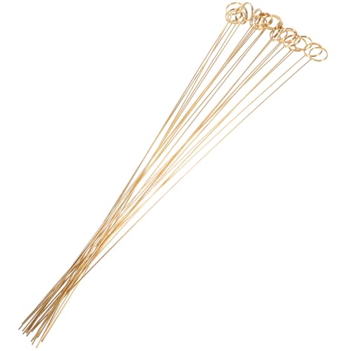 DECORNIJIA 20 Stück Metall Blumen Kartenhalter mit Rundem Clip Goldfarbene Tischkartenhalter für Hochzeit Geburtstag Party Memo Fotohalter Stabile und Langlebige Platzkartenhalter von DECORNIJIA