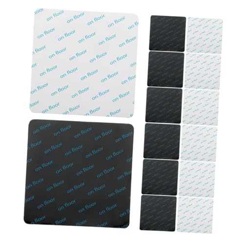 DECORNIJIA 20 Stück Teiliges Abnehmbare Waschbare rutschfeste Teppich Ecken in Weiß und Schwarz Haftstarke Teppichgripper für Holz und Teppichböden Rückstandsfreie Antirutsch Pads für von DECORNIJIA