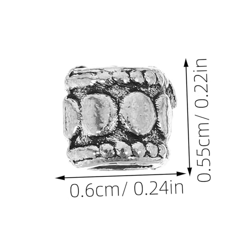 DECORNIJIA 20 Stück Teiliges Tibetische Metallzwischenperlen Großloch Spacer Beads aus Robustem Legierungsmetall für DIY Schmuckherstellung Armbänder Halsketten Vielseitig Einsetzbar DECORNIJIA 20 Stück Teiliges Tibetische Metallzwischenperlen Großloch Spacer Beads aus Robustem Legierungsmetall für DIY Schmuckherstellung Armbänder Halsketten Vielseitig Einsetzbar von DECORNIJIA