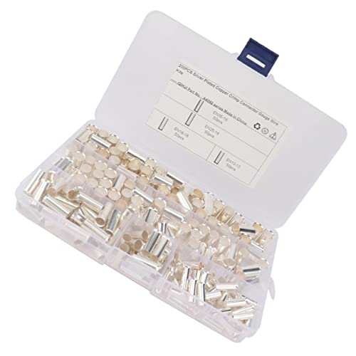 DECORNIJIA 200 Stück Kupfer Crimpstecker Kabelverbindung Aderendhülsen für Elektrische Kabel Isolierte Verbindungselemente Geeignet für Optimale Elektrische und Kabelorganisation DECORNIJIA 200 Stück Kupfer Crimpstecker Kabelverbindung Aderendhülsen für Elektrische Kabel Isolierte Verbindungselemente Geeignet für Optimale Elektrische und Kabelorganisation von DECORNIJIA