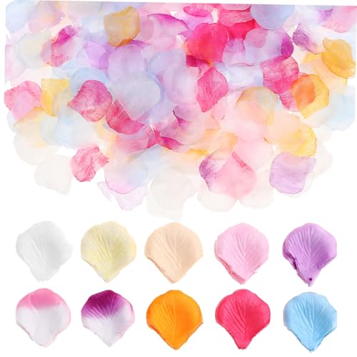 DECORNIJIA 2000 Stück Teiliges Künstliche Rosenblätter aus Seide Realistisch Wirkende Farblich Gemischte Rosenblüten für Valentinstag Hochzeit Romantische Dekoration Leicht und Tragbar DECORNIJIA 2000 Stück Teiliges Künstliche Rosenblätter aus Seide Realistisch Wirkende Farblich Gemischte Rosenblüten für Valentinstag Hochzeit Romantische Dekoration Leicht und Tragbar von DECORNIJIA