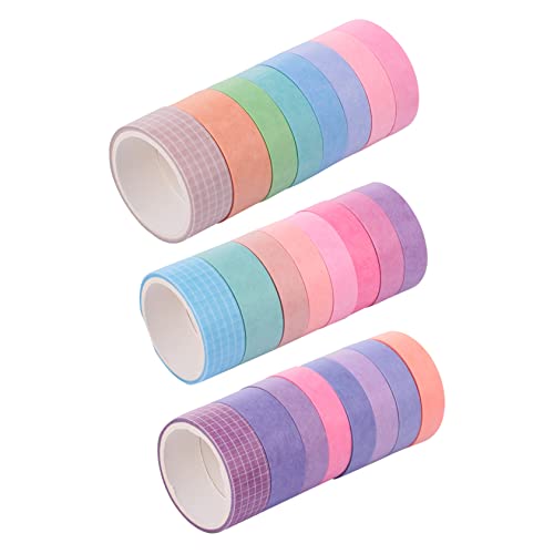 DECORNIJIA 24 Rollen Teiliges Washi Tape Set Schlichtes Dekoratives Klebeband für Scrapbooking DIY Basteln Tagebuch Masking Tape Leicht Ablösbar für Kunst und Handwerksprojekte DECORNIJIA 24 Rollen Teiliges Washi Tape Set Schlichtes Dekoratives Klebeband für Scrapbooking DIY Basteln Tagebuch Masking Tape Leicht Ablösbar für Kunst und Handwerksprojekte von DECORNIJIA