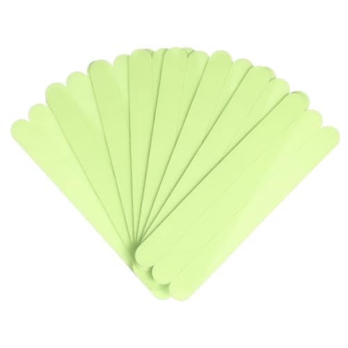 DECORNIJIA 24 Stück Teiliges Fluoreszierendes Selbstklebendes Anti rutsch treppenband Leuchtende Grüne Sicherheitsstreifen für Innen Außenbereiche Rutschfeste Markierung für Treppen Rampen von DECORNIJIA