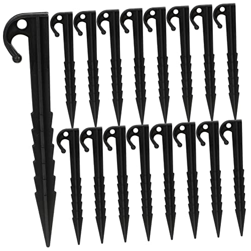 DECORNIJIA 25 Stück Teiliges Schwere Zeltheringe mit Haken Robuste Camping Erdnägel Wiederverwendbar Geeignet für Zelte Markisen Garten und Outdoor Befestigung von DECORNIJIA