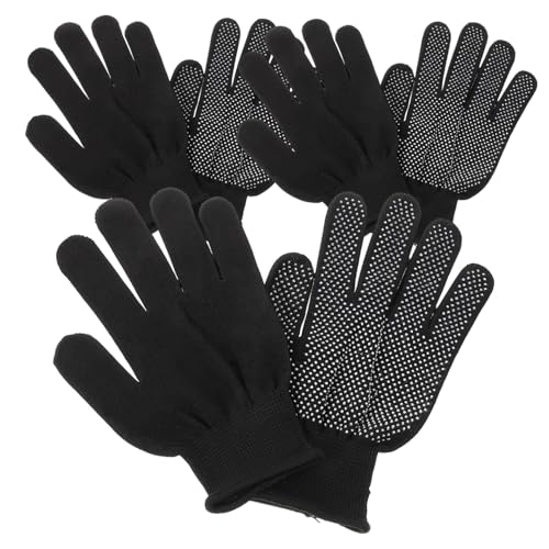 DECORNIJIA 3 Paare Outdoor Handschuhe aus Elastischem Nylon mit Rutschfesten Silikon Noppen Atmungsaktiv Leicht Robust und Sicherer Halt für Radfahren Wandern und Arbeit im Sommer Schwarz von DECORNIJIA