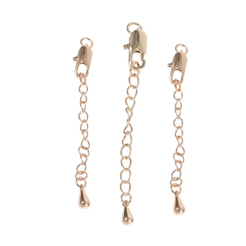 DECORNIJIA 3 STÜCKE Teiliges Schmuckverlängerungsset mit Langlebiger Metallkette und Robustem Karabinerverschluss Geeignet für Halsketten und Armbänder Einfach zu Befestigen für DIY DECORNIJIA 3 STÜCKE Teiliges Schmuckverlängerungsset mit Langlebiger Metallkette und Robustem Karabinerverschluss Geeignet für Halsketten und Armbänder Einfach zu Befestigen für DIY von DECORNIJIA