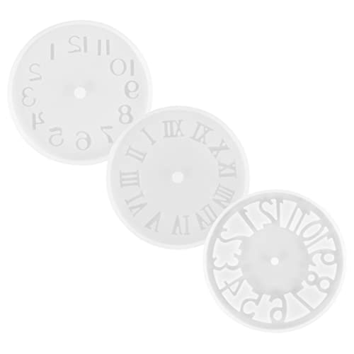 DECORNIJIA 3 Stück Diy Silikon Uhrform Teiliges Epoxidharz Gießform für Uhrendesigns Flexible Silikonform für Handwerksprojekte Leicht Entformbar und Langlebig von DECORNIJIA
