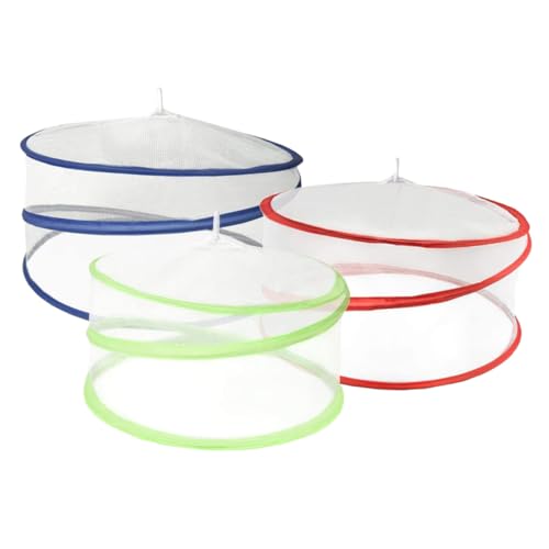 DECORNIJIA 3 Stück Faltbare Teiliges Food Cover aus Atmungsaktivem Mesh Lebensmittelechte Lebensmittelabdeckung gegen Fliegen und Staub Vielseitig für Obst Gemüse und Speisen im Haushalt DECORNIJIA 3 Stück Faltbare Teiliges Food Cover aus Atmungsaktivem Mesh Lebensmittelechte Lebensmittelabdeckung gegen Fliegen und Staub Vielseitig für Obst Gemüse und Speisen im Haushalt von DECORNIJIA
