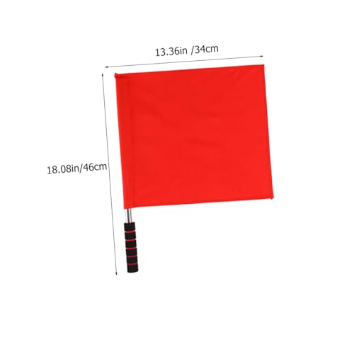DECORNIJIA 3 Stück Schiedsrichter Flaggen mit Stab Rote Signalflaggen aus Rostfreiem Stahl Sichtbare Linienrichter Fahnen für Fußball und Sport Praktische Handfahnen für Wettkampf und DECORNIJIA 3 Stück Schiedsrichter Flaggen mit Stab Rote Signalflaggen aus Rostfreiem Stahl Sichtbare Linienrichter Fahnen für Fußball und Sport Praktische Handfahnen für Wettkampf und von DECORNIJIA