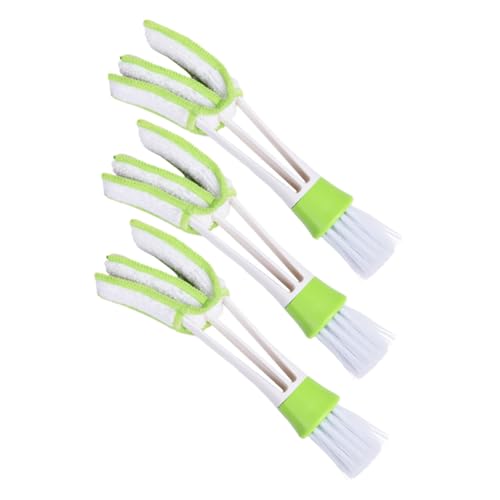 DECORNIJIA 3 Stück Teiliges Auto-doppelseitiges Mikrofaser Staubbürste Flexible Innenraum Bürste Für Lüftungsschlitze Tastatur Reinigung Grün DECORNIJIA 3 Stück Teiliges Auto-doppelseitiges Mikrofaser Staubbürste Flexible Innenraum Bürste Für Lüftungsschlitze Tastatur Reinigung Grün von DECORNIJIA