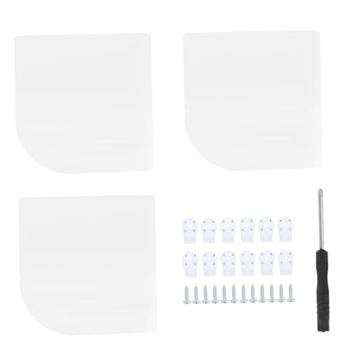 DECORNIJIA 3 Stück Teiliges Eckiges Wandregal aus Holz Schwebendes Eckwandregal in Einfach Montierbares Wandaufbewahrungssystem für Wohnzimmer Schlafzimmer Büro zur Praktischen Organisation DECORNIJIA 3 Stück Teiliges Eckiges Wandregal aus Holz Schwebendes Eckwandregal in Einfach Montierbares Wandaufbewahrungssystem für Wohnzimmer Schlafzimmer Büro zur Praktischen Organisation von DECORNIJIA