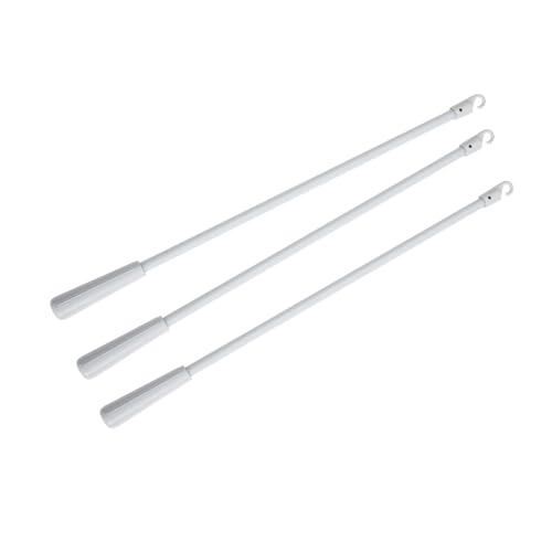 DECORNIJIA 3 Stück Teiliges Fiberglas Jalousien Ziehstab Robust Leicht Vielseitig für Lamellen Vorhänge Zubehör von DECORNIJIA