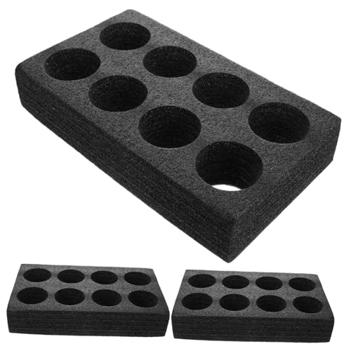 DECORNIJIA 3 Stück Teiliges Getränketräger Schwarzem Stoßfestem mit Fächern Praktischer und Sicherer Getränkehalter für Kaffee Milchtee und To go getränke für Gastronomie Wiederverwendbar von DECORNIJIA