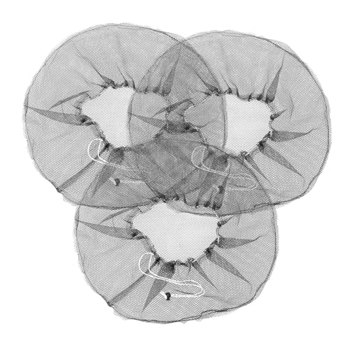 DECORNIJIA 3 Stück Teiliges Lüfter Schutznetz aus Dickem Mesh Waschbare Sicherheitsabdeckung Atmungsaktiv Babyschutz vor Einklemmen Geeignet für Ventilatoren Schwarzes Fan Cover von DECORNIJIA
