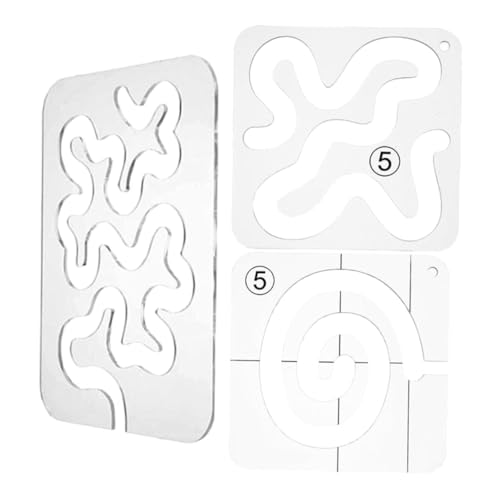 DECORNIJIA 3 Stück Teiliges Transparentes Acryl Quilting Template mit Glatten Kanten Präzisen Vorlagen für Patchwork Kompatibel mit Meisten Nähmaschinenfußtypen für Quilts Tischdecken und DECORNIJIA 3 Stück Teiliges Transparentes Acryl Quilting Template mit Glatten Kanten Präzisen Vorlagen für Patchwork Kompatibel mit Meisten Nähmaschinenfußtypen für Quilts Tischdecken und von DECORNIJIA