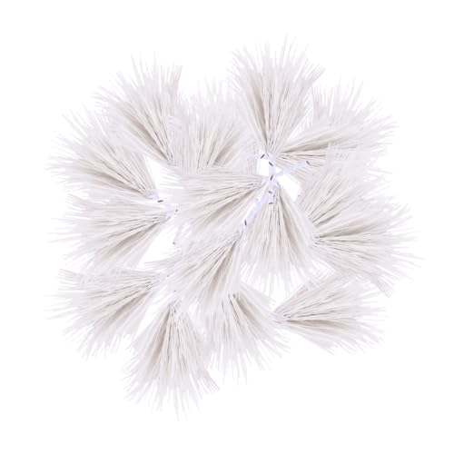 DECORNIJIA 30 STK. Teiliges Realistische Weiße Kiefernzweige Kunststoff PVC Tannennadeln mit Eisendraht Langlebige Partydekoration DIY Zubehör für Weihnachtsbaum Girlanden Blumenarrangements DECORNIJIA 30 STK. Teiliges Realistische Weiße Kiefernzweige Kunststoff PVC Tannennadeln mit Eisendraht Langlebige Partydekoration DIY Zubehör für Weihnachtsbaum Girlanden Blumenarrangements von DECORNIJIA