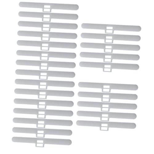 DECORNIJIA 30 Stück Teiliges Vertikaljalousien Zubehör Doppellochhalter Kompakte Hautfreundliche Lamellenvorhang Befestigung für Wohn Arbeitsräume Minimalistisches Design Vielseitig von DECORNIJIA