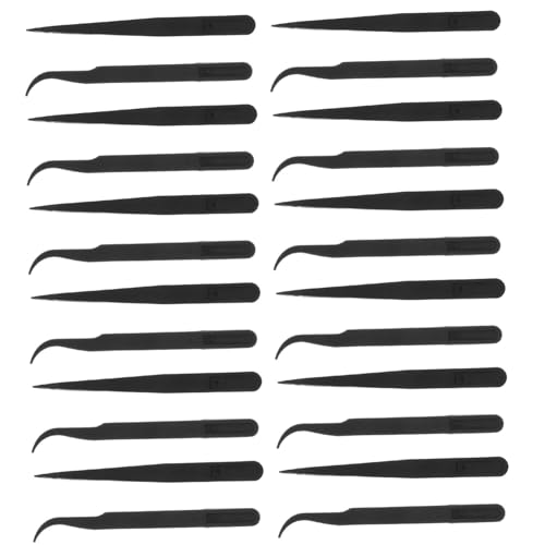 DECORNIJIA 36 Stück Laborspitzen gerade gebogene Pinzette Pinzetten zum Erstellen von Massen Bent Tipps Crafting Pinzeln Uhr Reparatur Pinzette gerade Pinzetten für Labor Schwarz DECORNIJIA 36 Stück Laborspitzen gerade gebogene Pinzette Pinzetten zum Erstellen von Massen Bent Tipps Crafting Pinzeln Uhr Reparatur Pinzette gerade Pinzetten für Labor Schwarz von DECORNIJIA