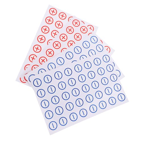 DECORNIJIA 4 Blätter Polarity Sicherheitsetiketten Rund Hitze Kratzfest Rot Plus Blau Minus für Elektrische Geräte Leicht Anzubringen Vielseitig Einsetzbar Normkonform DECORNIJIA 4 Blätter Polarity Sicherheitsetiketten Rund Hitze Kratzfest Rot Plus Blau Minus für Elektrische Geräte Leicht Anzubringen Vielseitig Einsetzbar Normkonform von DECORNIJIA