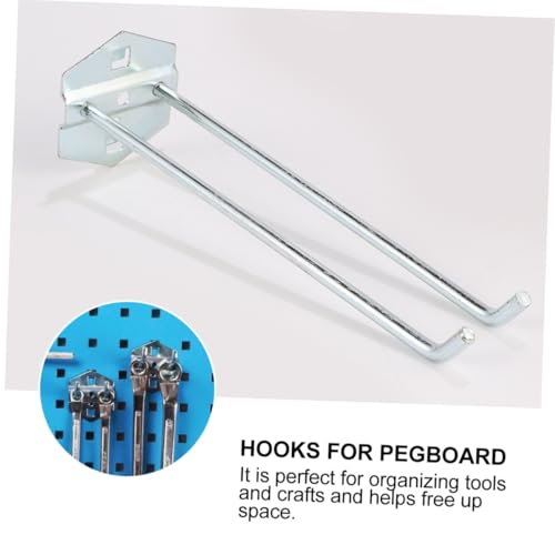 DECORNIJIA 4 STÜCKE Teiliges Pegboard haken Stahl Doppelt Schräger Wandhaken für Garage Balkon und Werkstatt Elektroplattiert Stabile Lochwandhalterung zur Ordentlichen Werkzeugaufbewahrung DECORNIJIA 4 STÜCKE Teiliges Pegboard haken Stahl Doppelt Schräger Wandhaken für Garage Balkon und Werkstatt Elektroplattiert Stabile Lochwandhalterung zur Ordentlichen Werkzeugaufbewahrung von DECORNIJIA