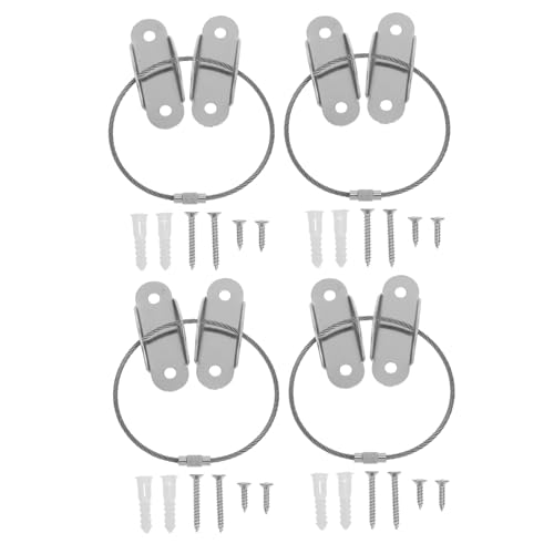 DECORNIJIA 4 Sätze Möbel Sicherungsset mit Metallband Stabile Wandhalterung für Schrank Kommode Regal Kindersicherung Robustes Verhinderungstool gegen Umkippen für Kinderzimmer DECORNIJIA 4 Sätze Möbel Sicherungsset mit Metallband Stabile Wandhalterung für Schrank Kommode Regal Kindersicherung Robustes Verhinderungstool gegen Umkippen für Kinderzimmer von DECORNIJIA