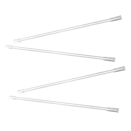DECORNIJIA 4 Stück Fiberglas Jalousie Stäbe Langlebig mit Integriertem Haken für Senkrechte Rollos und Gardinen Stabiles Ersatzteil für Fensterjalousien Platzsparend und Praktisch von DECORNIJIA