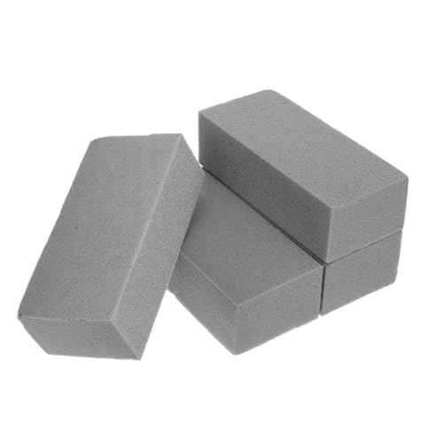 DECORNIJIA 4 Stück Getrockneter Blumenschlamm Blumen- Blumenschlammkäfig Blockiert Ziegel Pflanzenschaumblöcke Blumentopf Künstlicher Schaum Blumenschaum Schaum Blumenarrangement Schwamm Grey von DECORNIJIA