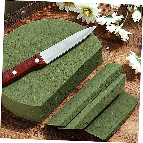 DECORNIJIA 4 Stück Runde Floristik Steckschaumblöcke Starke Wasseraufnahme Langlebiger Nasssteckschaum für Frische Blumenarrangements für Hochzeit Fest und DIY Blumendekoration von DECORNIJIA