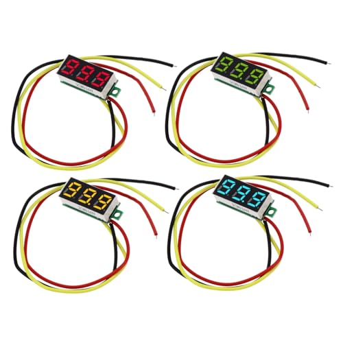 DECORNIJIA 4 Stück Teiliges Digital Voltmeter Dc mit Leitern Kompakt Langlebig Batteriestandsanzeige für Auto Motorrad Atv Einfache Installation Stabile und Präzise Spannungsmessung DECORNIJIA 4 Stück Teiliges Digital Voltmeter Dc mit Leitern Kompakt Langlebig Batteriestandsanzeige für Auto Motorrad Atv Einfache Installation Stabile und Präzise Spannungsmessung von DECORNIJIA