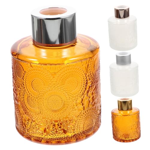 DECORNIJIA 4 Stück Teiliges Geprägte Aromatherapie Flaschen aus Hochwertigem Glas Dekorative Duftspender für Wohnzimmer und Schlafzimmer Sicher und Bruchsicher für Familie Zufällige Farbe DECORNIJIA 4 Stück Teiliges Geprägte Aromatherapie Flaschen aus Hochwertigem Glas Dekorative Duftspender für Wohnzimmer und Schlafzimmer Sicher und Bruchsicher für Familie Zufällige Farbe von DECORNIJIA