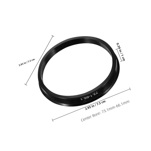 DECORNIJIA 4 Stück Teiliges Hub Zentrierringe aus Robustem Material Passgenauer Radnaben adapter für Vibrationsfreie Fahrzeugfelgen Langlebig und Leicht Einfache Montage von DECORNIJIA