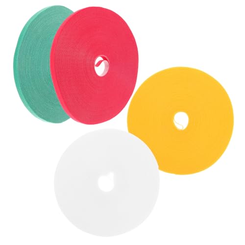 DECORNIJIA 4 Stück Teiliges Kabelbefestigungs Wiederverwendbaren Klettverschlüssen Strapazierfähige Nylon Kabelbinder Verstellbare Kabelmanagement Gurte für Schreibtisch und Geräte Leicht von DECORNIJIA
