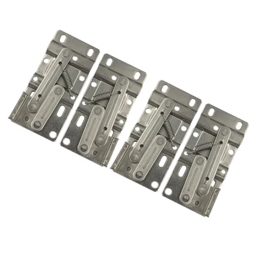 DECORNIJIA 4 Stück Teiliges Klappenscharnier aus Hochwertigem Lift And Up Schrank Scharniere für Möbel mit Sanfter Bewegung Rostfrei für Spülenschränke und Schuhschränke DECORNIJIA 4 Stück Teiliges Klappenscharnier aus Hochwertigem Lift And Up Schrank Scharniere für Möbel mit Sanfter Bewegung Rostfrei für Spülenschränke und Schuhschränke von DECORNIJIA