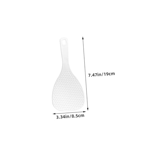 DECORNIJIA 4 Stück Teiliges Reislöffel Kunststoff Antihaft Reislöffel mit Ergonomischem Griff und Aufhängung Platzsparend Leicht zu Reinigen zum Servieren von Reis und Kartoffelpüree von DECORNIJIA