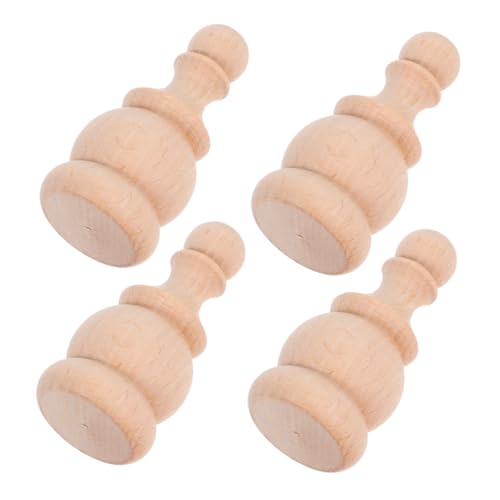 DECORNIJIA 4 Stück Teiliges Robust Holz Endstücke für Treppenpfosten Vintage Römisches Design Robuste Dekorative Aufsätze für Bettpfosten Gardinenstangen und Gartenstäbe Naturholz mit DECORNIJIA 4 Stück Teiliges Robust Holz Endstücke für Treppenpfosten Vintage Römisches Design Robuste Dekorative Aufsätze für Bettpfosten Gardinenstangen und Gartenstäbe Naturholz mit von DECORNIJIA