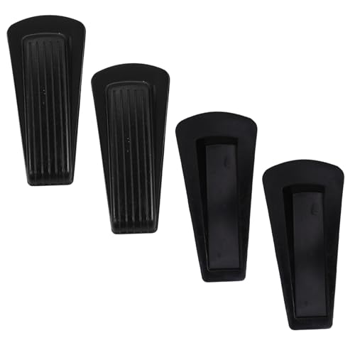 DECORNIJIA 4 Stück Teiliges Türkeil Gummi Türstopper Wedge für Türen Schutz vor Windschäden Rutschfest Robust Vielseitig Einsetzbar Einfache Montage ohne Werkzeug Haushalt Türpuffer von DECORNIJIA