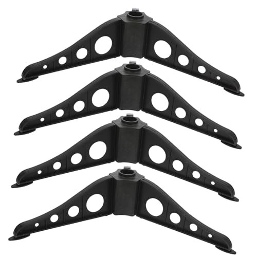 DECORNIJIA 4 Stück Teiliges Weihnachtsbaum Ständer aus Robustem Abs Stabiler Christbaumfuß für Künstliche Tannen Abnehmbarer Baumhalter in Dunkelgrün Zuverlässige Baumstütze für Festen Stand von DECORNIJIA