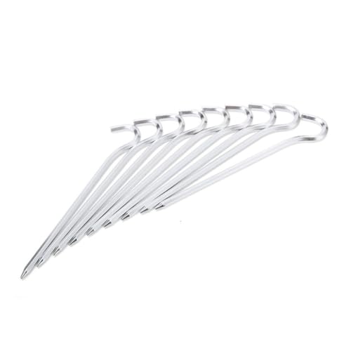 DECORNIJIA 4 Stück Teiliges Zelthering aus Aluminiumlegierung Leicht und Robust Einsetzbar für Camping Picknickdecken und Outdoor Zelte Einfach zu Bedienen für Bodentypen Geeignet von DECORNIJIA