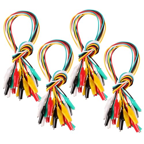 DECORNIJIA 40 Stück Krokodilklemmen mit Isoliertem Testkabel Flexible Messleitungen für Elektroanwendungen Multimeter Autos Motorräder DECORNIJIA 40 Stück Krokodilklemmen mit Isoliertem Testkabel Flexible Messleitungen für Elektroanwendungen Multimeter Autos Motorräder von DECORNIJIA