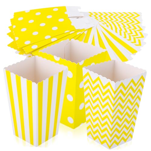 DECORNIJIA 48 Stück Teiliges Popcorn Box aus Papier mit Muster Leichte Snackboxen für Popcorn Pommes Süßigkeiten für Kino Party Geburtstag Vielseitig Reißfest Dekorativ DECORNIJIA 48 Stück Teiliges Popcorn Box aus Papier mit Muster Leichte Snackboxen für Popcorn Pommes Süßigkeiten für Kino Party Geburtstag Vielseitig Reißfest Dekorativ von DECORNIJIA
