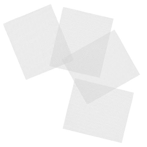 DECORNIJIA 4Stücke Kunststoff Leinwandblätter Robuste Netzplatten für Garnarbeiten Häkeln und Bastelprojekte Langlebig und Anpassbar von DECORNIJIA