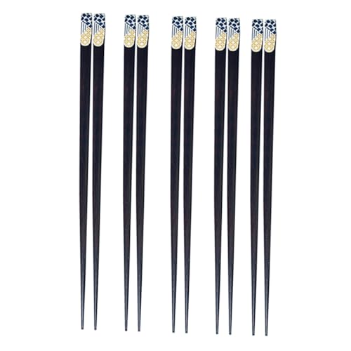 DECORNIJIA 5 Paare Japanische Stil Holz Essstäbchen Set Bedruckt Praktisch Hochwertiges Holzgeschirr Für Asiatische Mahlzeiten Sushi Nudel Suppe Koreanisches Bbq DECORNIJIA 5 Paare Japanische Stil Holz Essstäbchen Set Bedruckt Praktisch Hochwertiges Holzgeschirr Für Asiatische Mahlzeiten Sushi Nudel Suppe Koreanisches Bbq von DECORNIJIA