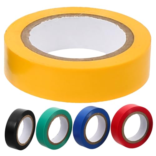 DECORNIJIA 5 Rollen Buntes PVC Isolierband Wasserfestes Elektrisches Klebeband mit Haftkraft Vielseitiges Elektro Isolierband für Sichere Isolierung und Farbliche Kennzeichnung im von DECORNIJIA