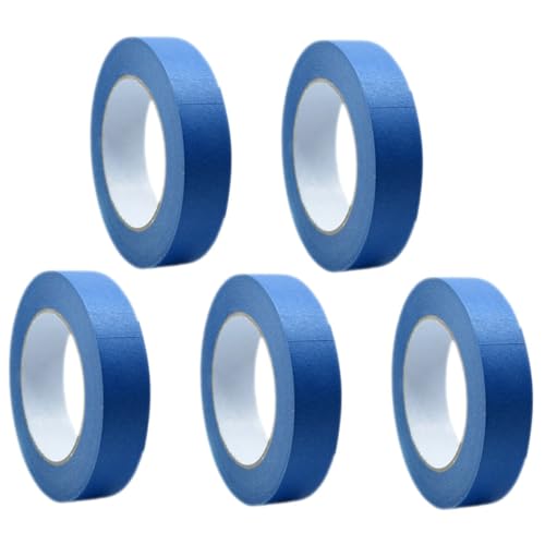 DECORNIJIA 5 Rollen Malerkrepp Abdeckband für Wände Auto und Dekoration Stark Haftend Vielseitig Einsetzbar zum Streichen und Kantenverkleidung für Präzise Ergebnisse von DECORNIJIA
