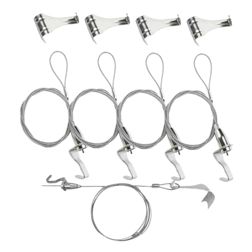 DECORNIJIA 5 Sätze Einstellbares Bildaufhängeseil mit Edelstahlkabel und Haken Stabiles Stahlseil Bildaufhängungssystem für Wandbilder Flexible Positionierung Robust und Langlebig für DECORNIJIA 5 Sätze Einstellbares Bildaufhängeseil mit Edelstahlkabel und Haken Stabiles Stahlseil Bildaufhängungssystem für Wandbilder Flexible Positionierung Robust und Langlebig für von DECORNIJIA