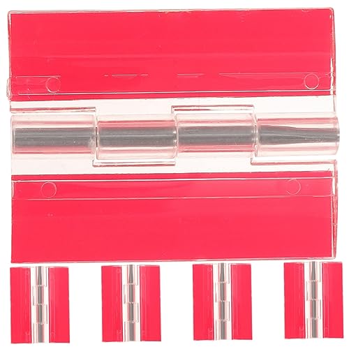 DECORNIJIA 5 Stück Selbstklebende Acrylscharnier Transparente Geräuschlose Mini Klappscharnier für Möbel Schranktüren DIY Korrosionsbeständig Verstellbar ohne Schrauben Vielseitig für Boxen von DECORNIJIA